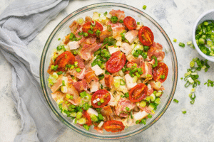 Chicken BLT Cauliflower salad